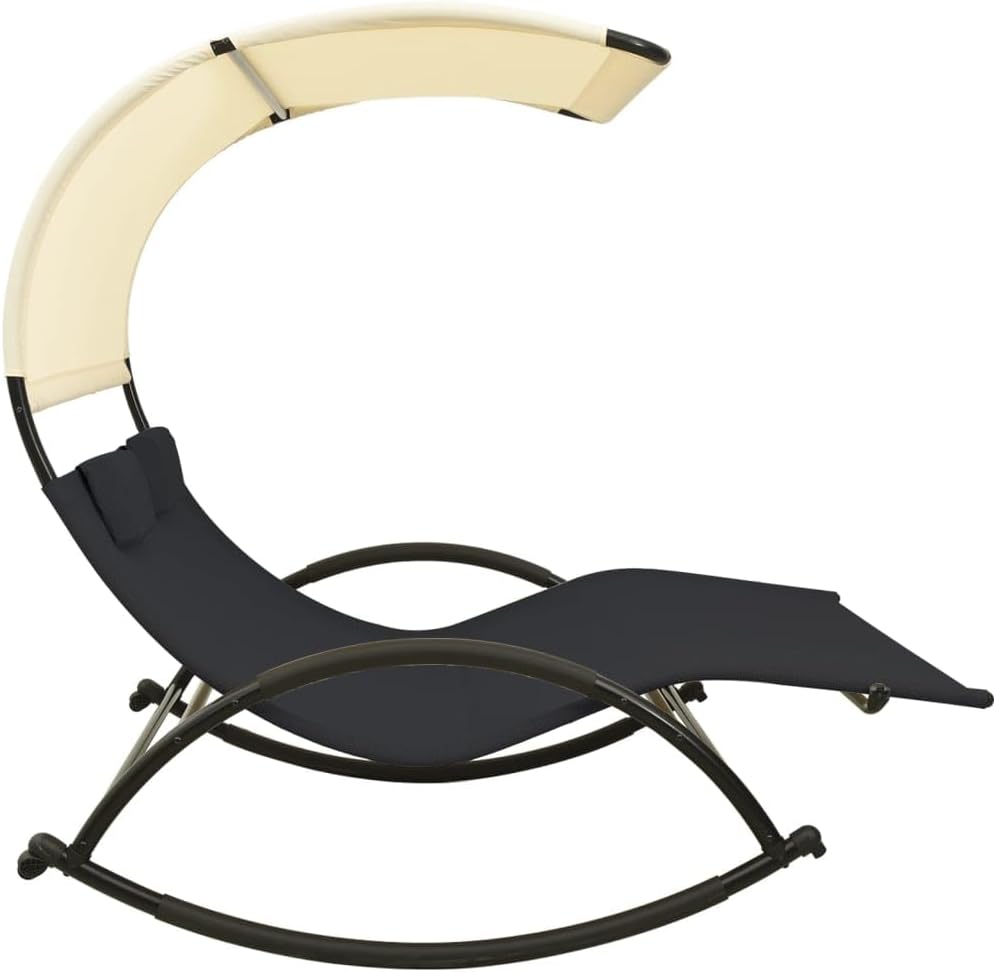 Back view of vidaXL Double Sun Lounger