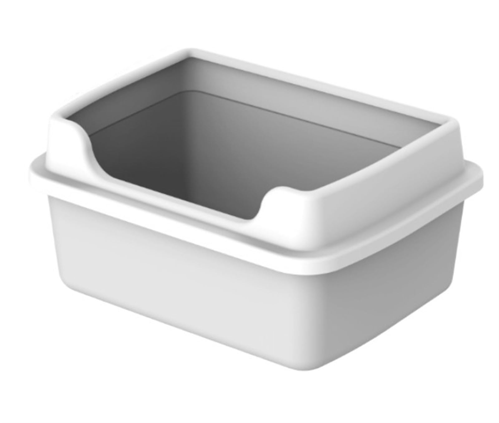 Kuweta dla Kota Solidna Przenośna Kuweta Dla Kotów Z Wysokimi Bokami, Wyjmowana Zwierząt Domowych Ramą Małych Nieprzywierająca(Grey)