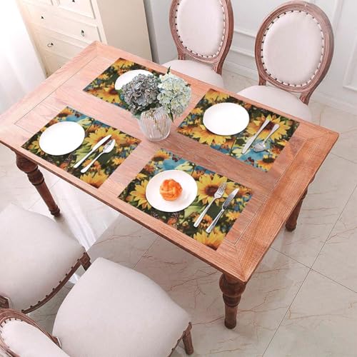 Sets de table tissés lavables parfaits pour les repas en extérieur - 3