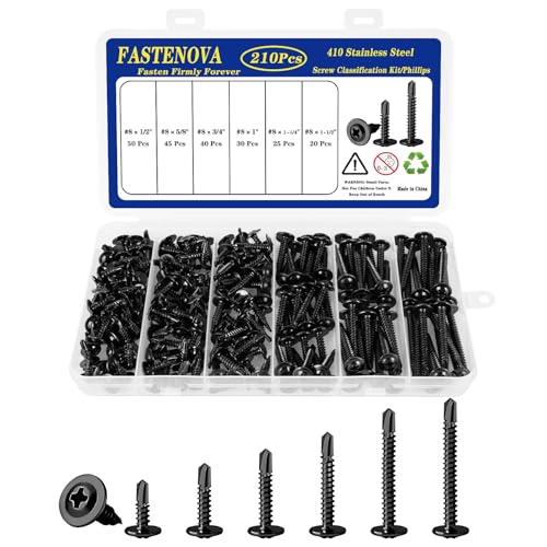 Vis à tôle #8 antirouille en acier inoxydable pour fixer sans casser le métal