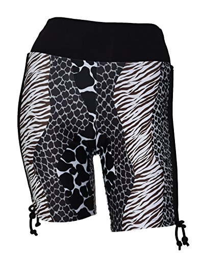 Private Island Women UPF 50+ Beach Board Shorts Swimsuit Hot Pants Bathing Swim Rash Guard Bottom (XXL, BWA)