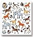 Tattoo King Multi-Colored Stickers-Horses Glitter