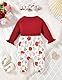 Refein Baby Mädchen Halloween Kleidung Rüschenärmel Strampler Body Blumenschleife Jumpsuit Onesie Outfit Set 12-18 Monate