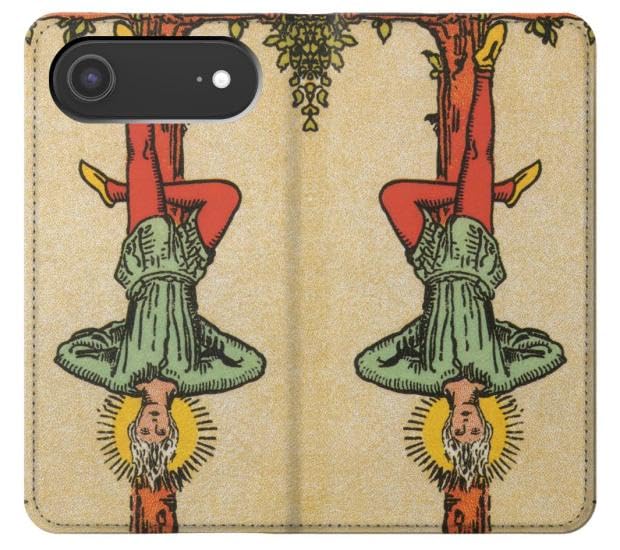 Housse Cuir iPhone Tarot Le Pendu Étui Rabat Protecteur - 3