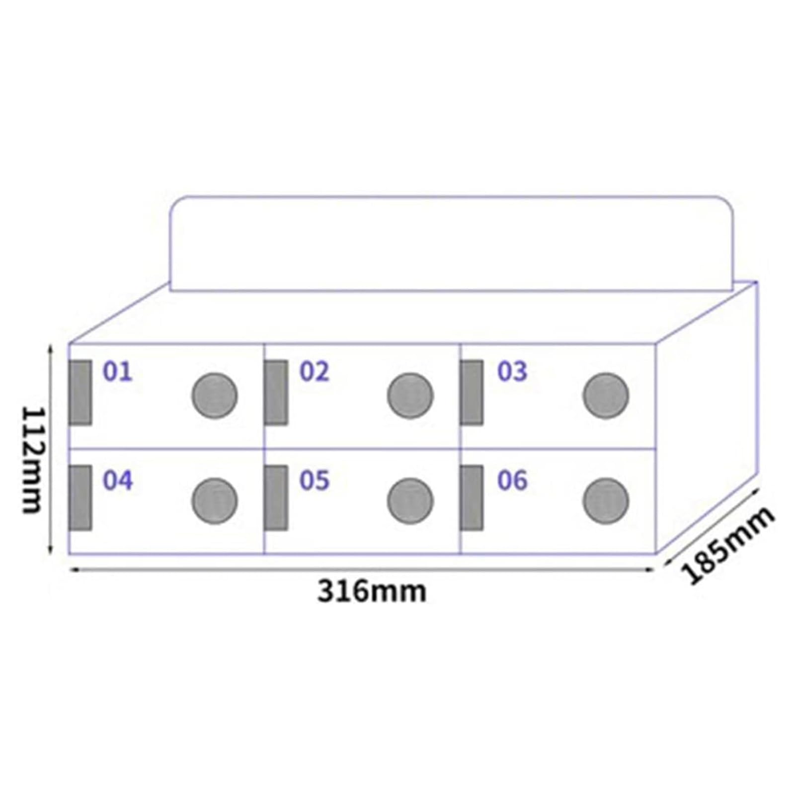Armadietto for cellulare a parete - Conserva e organizza i telefoni - Armadietto for cellulari in classe, ufficio o fabbrica (Size : 40 doors)