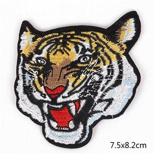 Daily Crafts 1 pc Embroidery Colorful Iron On Sew On Patch| Royal Bengal Tiger 1