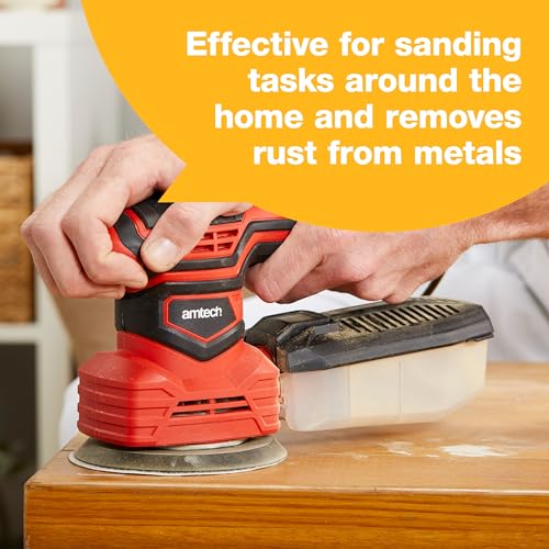 Amtech - Detail Sander for Wood with Dust Collector for a Variety of Sanding Tasks, Home DIY, Versatile 3-in-1 Electric Sanding Machine, Easy to Use with Long Reach 2.4m Cable (230V, 200W) 7 Amtech - Detail Sander for Wood with Dust Collector for a Variety of Sanding Tasks, Home DIY, Versatile 3-in-1 Electric Sanding Machine, Easy to Use with Long Reach 2.4m Cable (230V, 200W) - Image 7