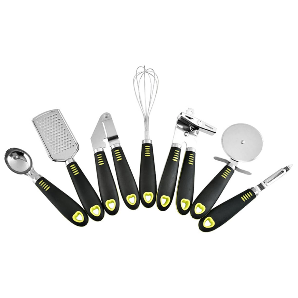 MAGICLULU 7pezzi Utensili Da Cucina Acciaio Inossidabile Include Grattugia Pelapatate Apribottiglie e Altri Gadget Per Cucinare Facile Da Pulire e Maneggiare Utile Per Ogni Cucina