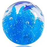 DESIGN: Das kugelförmige Design des Geschenkhandwerks, das einfach und traumhaft ist, besteht aus durchscheinendem und elegantem Glasmaterial. Die Glaskorallenfigur hat eine realistische Form und ein lebendiges Bild. Fische, die zwischen Korallen schwimmen, sind wie Korallenfische nahe bei dir.