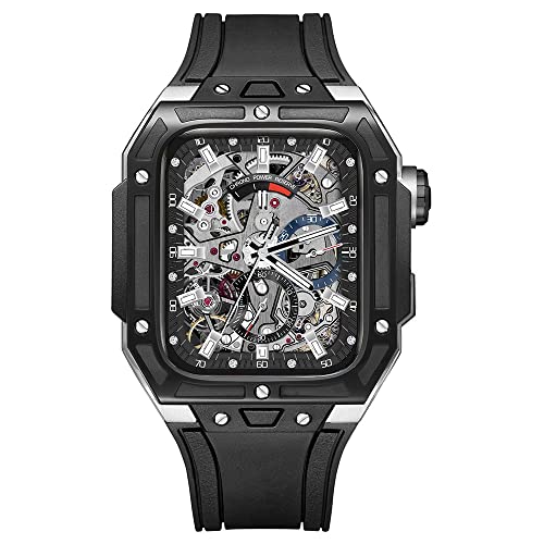 Kit Modification Apple Watch 8 Luxe en Céramique et Acier Noir