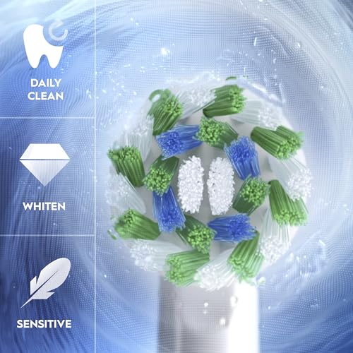 Image of Oral-B Pro 1000 CrossAction Electric Toothbrush, Black and White, 2 Count