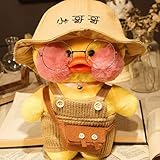 Juguete de peluche de pato, peluche suave para niños y niñas, juguete de peluche con lindo sombrero y disfraz, el mejor...