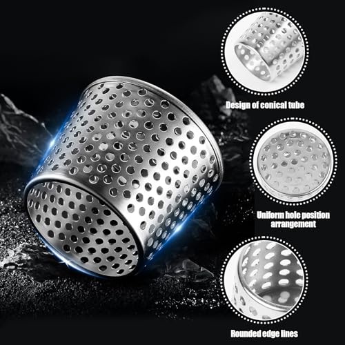 Yooyan Edelstahlschutz Dachrinnen Laubschutz, Regenrinnen Fallrohrschutz, Dachrinnenschutzreiniger aus Edelstahl Abflussfilter für Den Außenbereich, Anti-Blockierung, Korrosionsbeständiger Filtersieb