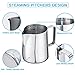 Milk Frothing Pitcher 12oz, Espresso Steaming Pitchers 350ml, Frother cup, Coffee Cappuccino Latte Art,304 Stainless Steel Jug with Decorating Art Pen