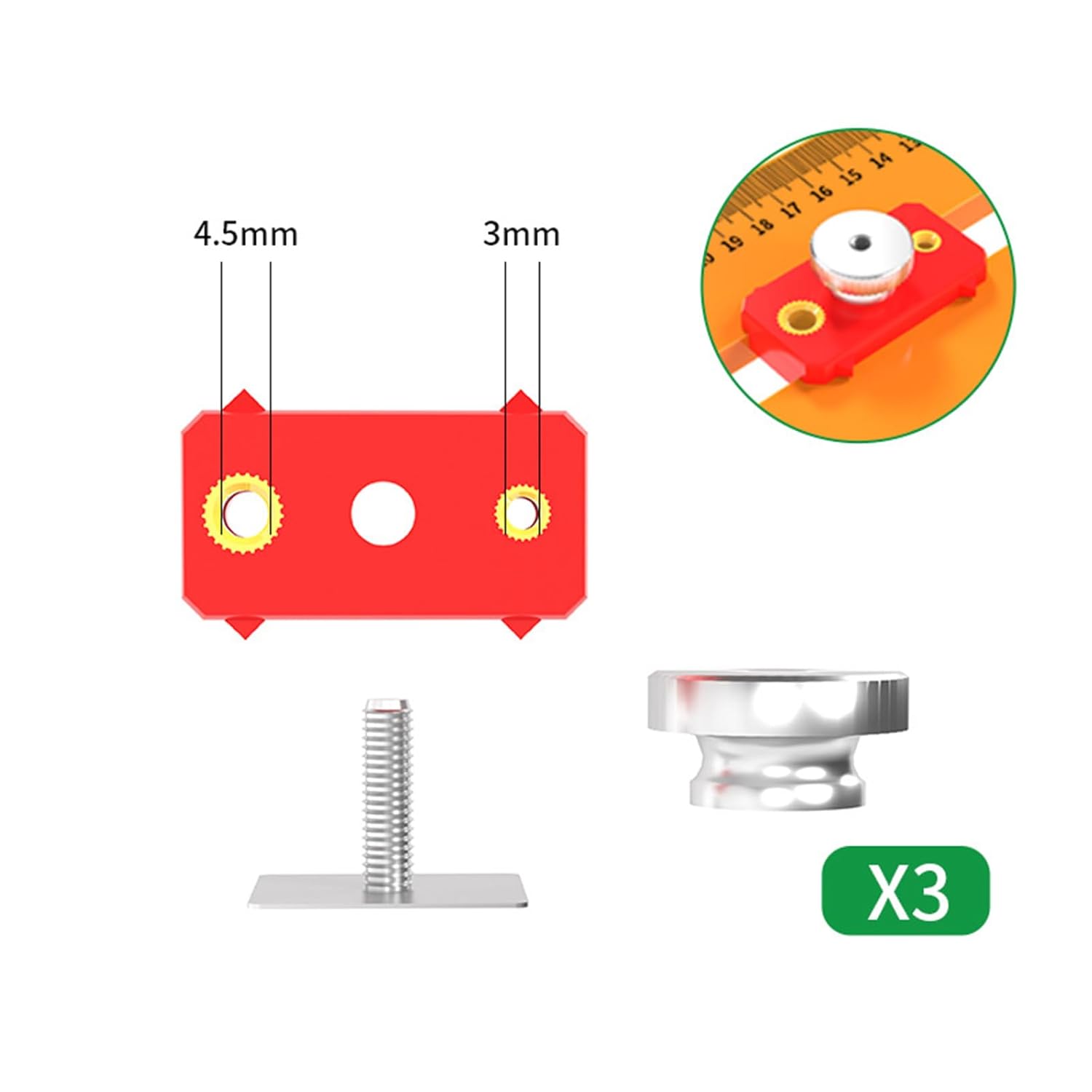 Multi Functional Insulated Woodworking Triangle Ruler Combines Straight Edges Protractor for Craft Projects Sliding T Square for Woodworking