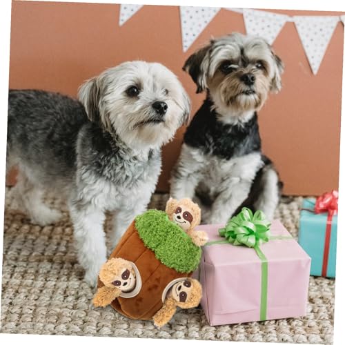 Jouets peluche pour chien interactifs avec cache-cache intégré - 5