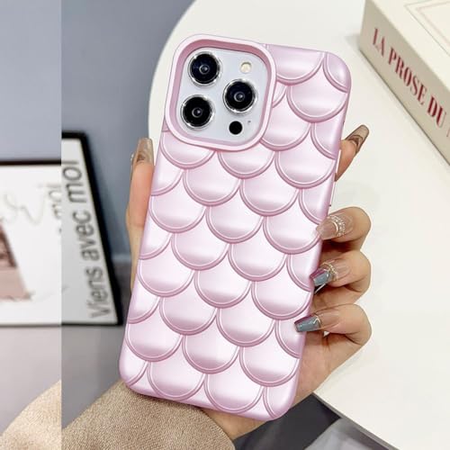 Coque iPhone 12 Pro silicone souple avec protection motif écailles 3D