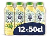 agua con limon y pepino Pack de 12 botellas x 0.5 l Font Vella Té Agua Mineral y extracto de té verde sabor menta - Pack 12 x 50cl
