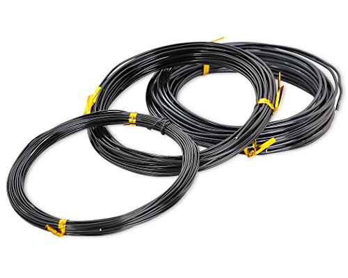 Ds. Distinctive Style Bonsai Wire Assorted Sizes Craft Aluminium Wire Bonsai Training Wire Bonsai Tools [10M For Each Size] (1.0/1.5/2.0 Mm, Black) #TOP7