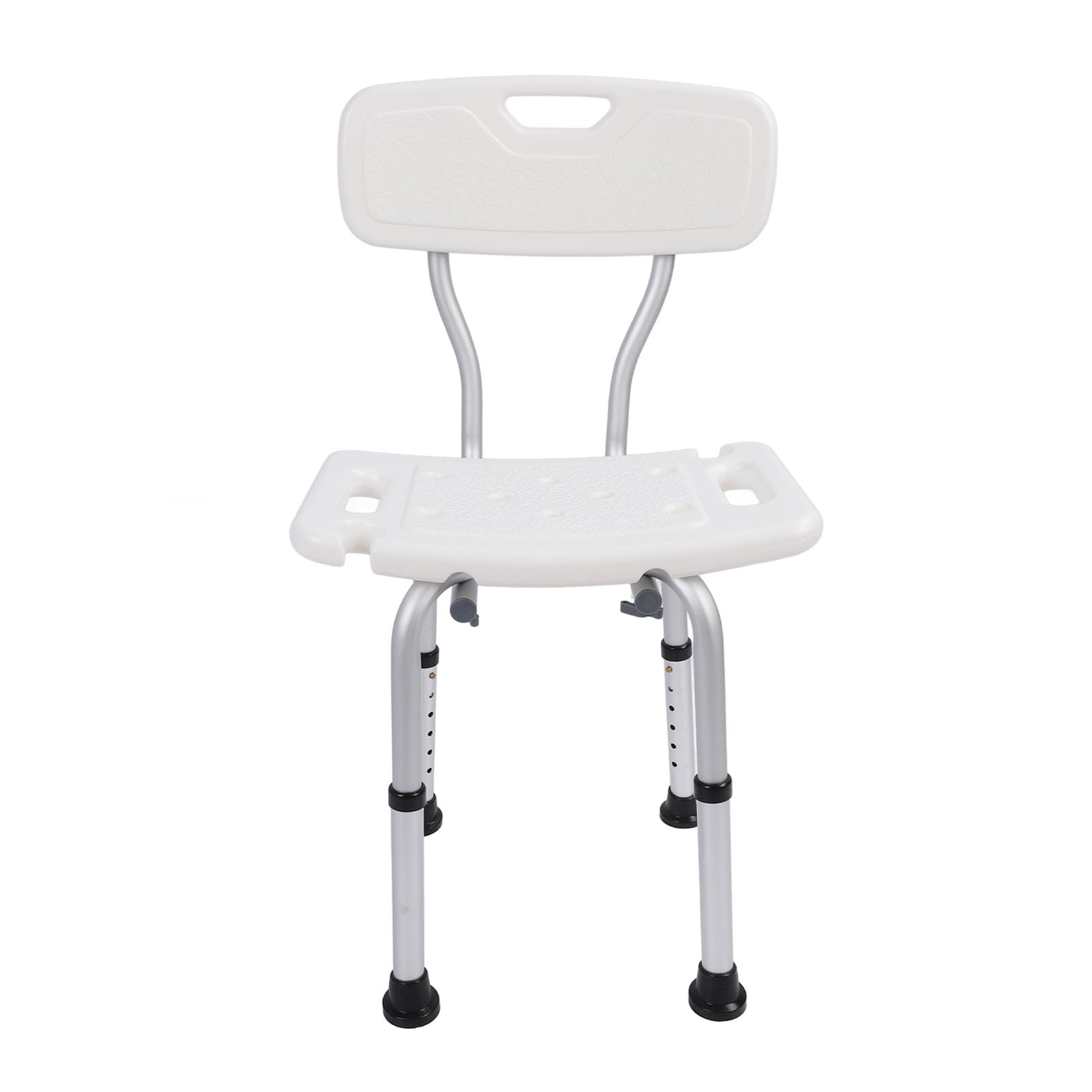 Silla de Ducha con Respaldo Antideslizante y Ajustable, Asiento Seguro y Cómodo para Personas Mayores, Capacidad de 250 Libras
