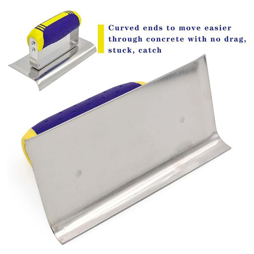Set di Attrezzi per Bordare e Scanalare il Calcestruzzo In Acciaio Inossidabile - Kit per Finitura Dello Stucco e del Cemento, Utensili per la Costruzione In Muratura.