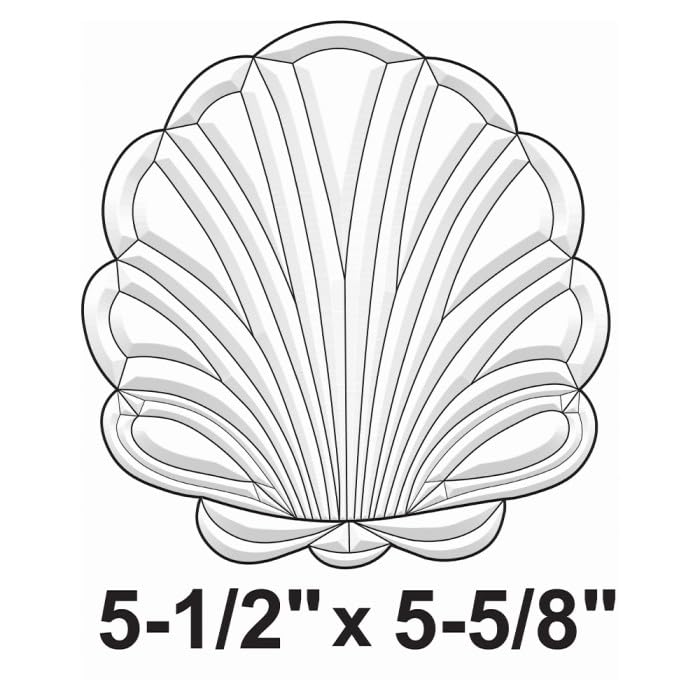 5-1/2"X 5-5/8" Exquisite Clear Glass Shell Bevel Cluster EC811