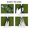 2 Pack Golf Training Grip, Right-Handed Grip Trainer Golf Club to Fix Hand Position & Grasp, Help Train Correct Hand Position, Blue