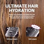Wavytalk Pro Steam Hair Straightener Brush, Steamline Pro 3 in 1 Straightening Brush, Steam Reduces Damage, Nourishes Hair, and Expedites Straightening - Image 4