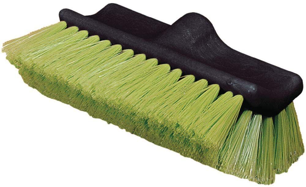 Brosse de lavage Nylex Flo-thru verte avec bloc plastique double surface 25cm - 3