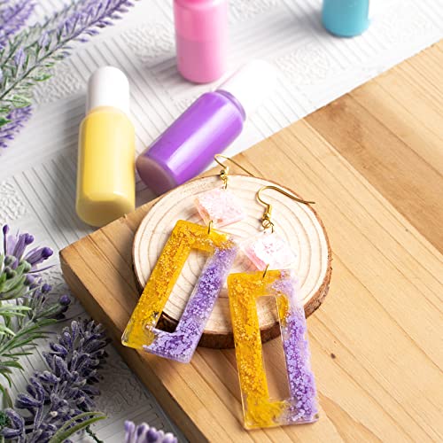 Earring Epoxy Resin Silicone Molds With Hair Clip Set Drop Dangle Stud Jewelry Casting Supplies 19-In-Set #TOP7