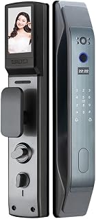ZHYH Smart Door Lock APP Remote Control Fingerprint Storage Password Electronic Key IC Card Auto Unlock with USB (Color : B, Size : 30X240MM)
