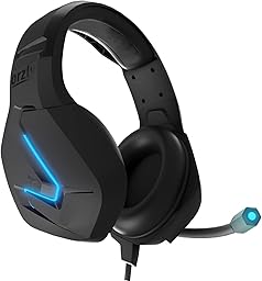 Orzly Cuffie da Gioco Bass Stereo per PS5 PlayStation 5, PS4, XBOX SERIES X|S, XBOX ONE, Nintendo Switch, Google Stadia, PC, MAC, Laptop Hornet RXH-20 Cuffie Gaming con Microfono [Edizione Abyss]