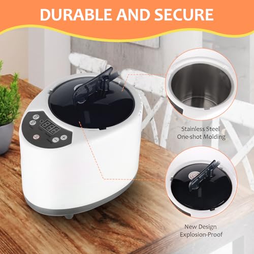NetLea Portable Sauna Steamer Machine, 1200W Steam Generator for Sauna Box & Steam Room, 3L Electric Sauna Heater, Portable Steam Sauna Kit with Remote-Essential Home Spa Sauna Accessories