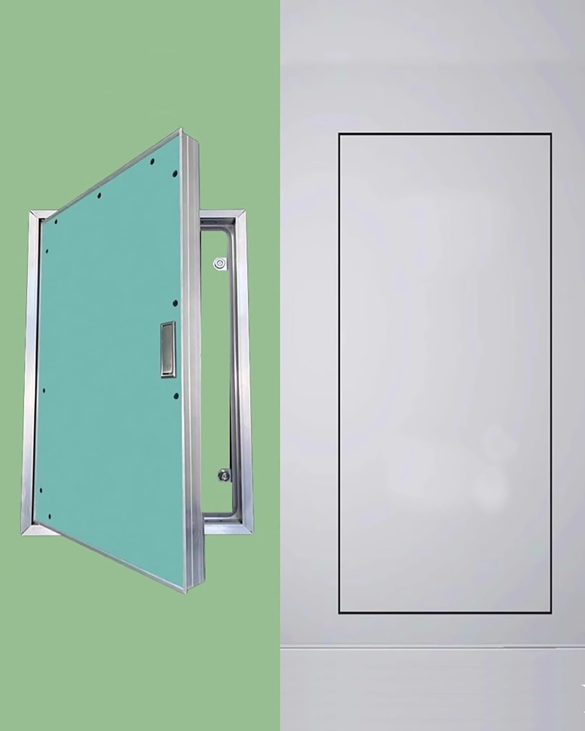 Cubierta decorativa de 500 x 850 mm para disimular conexiones en el salón