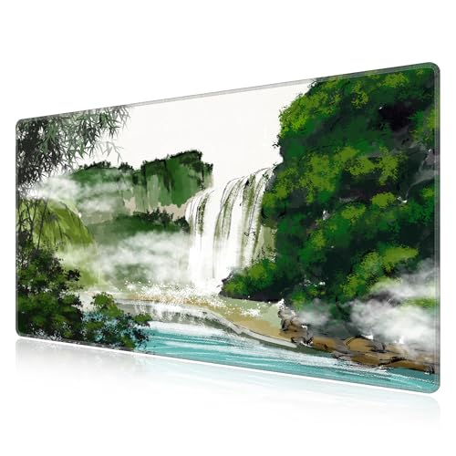 Tapis de bureau LL-COEUR paysage grand format pour un espace épuré