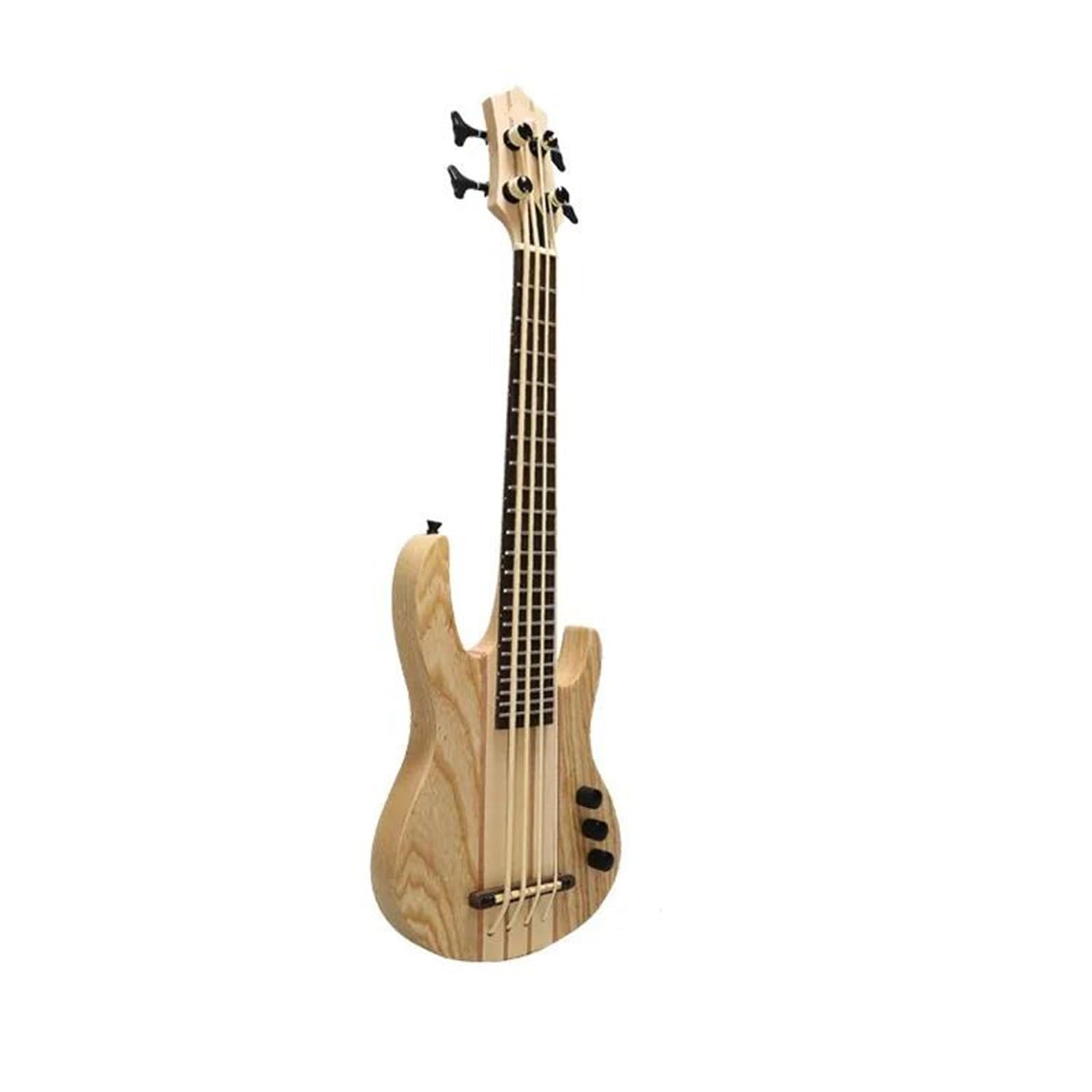 ukulele Elektryczna Gitara Basowa Ukulele 30 Cali 4 Struny Mini Bass Przetworniki Do Gitary Elektrycznej Maple Ash