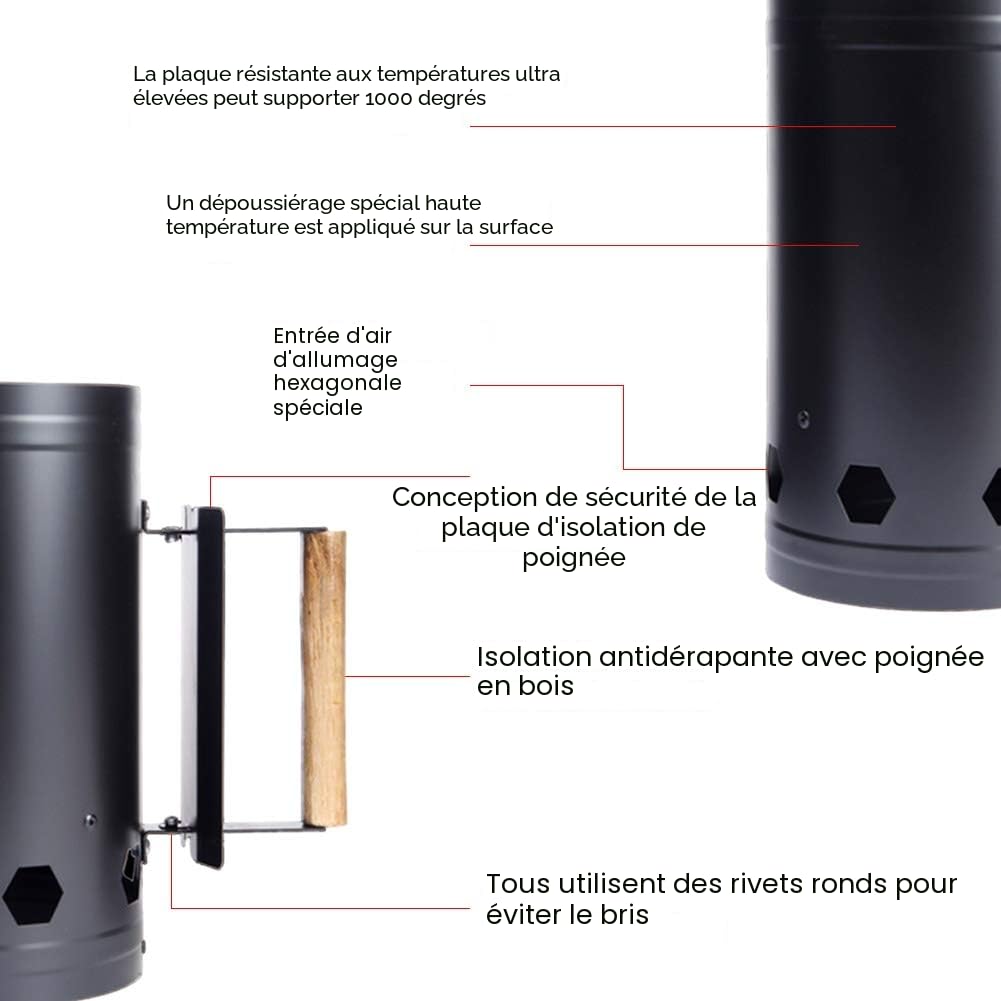 Tonneau incinérateur en métal pour foyer extérieur, brasero antirouille