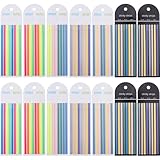 SUPERFINDINGS 14Pcs 7 Farben Transparentes Textmarkerband Wiederverwendbare Klare Klebende Laschen Zum Kommentieren Büchern Lange Markierungsstreifen Seitenmarker Haftnotizen Ästhetische Büroartikel