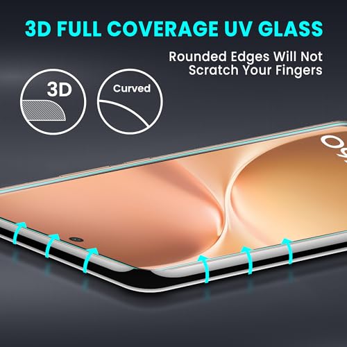 Image of FIRST MART Military-Grade Gorilla UV Tempered Glass For Vivo V60 / Vivo V60e 5G - 9H Hardness, Edge-to-Edge, Bubble-Free