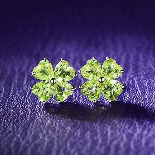 Erba del quattro-foglio Gioielli Cuore Orecchini