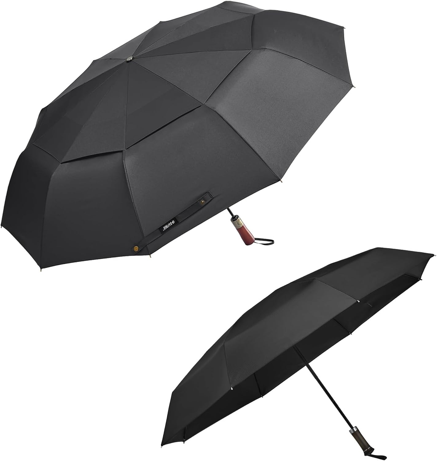 G4Free 54 Inch Large Compact Windproof Golf Umbrella+46 Inch Mini Lightweight Travel Sun Umbrella