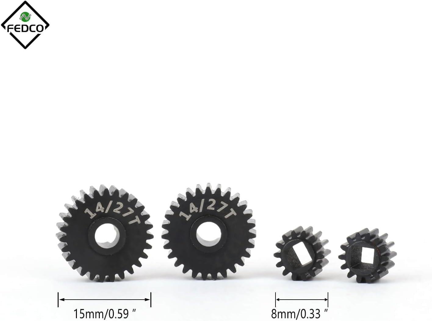 UTB18 Transmission Gear Kit Rear Portal Gears 48P 27T/14T Gear for Axial UTB18 Upgrades Capra Trail 4WD 1/18 RC Crawler