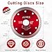 5 Pcs 4 1/2 inch Ultra-Thin Tile Cutter Diamond Saw Blades, Glass Grinding & Cutting disc, Professional Tools for Angle Grinder, Wood, Metal, Porcelain, Ceramic, Granite, Marble, 7/8