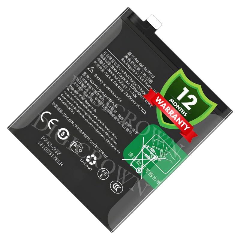 Image of Original BLP743 Battery Compatible for OnePlus 7T (HD1900, HD1901, HD1903, HD1905, HD1907) - (3800mAh) - 1 Year Warranty