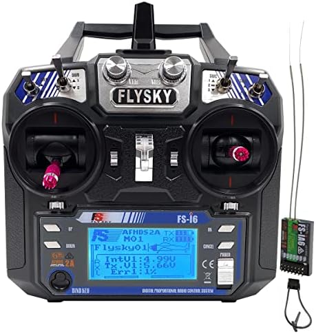 Flysky FS-i6 6CH 2.4GHz Radio System RC Transmitter Controller with FS-iA6 Receiver for RC Helicopter Plane Quadcopter Glide(Model_2)