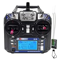DTXMX Flysky FS-i6 2.4GHz 6 Kanal Sender rc fernsteuerung mit empfänger FS-iA6 Radio Control System für RC Quadkopter Festflügel Helikopter (Mode-2)