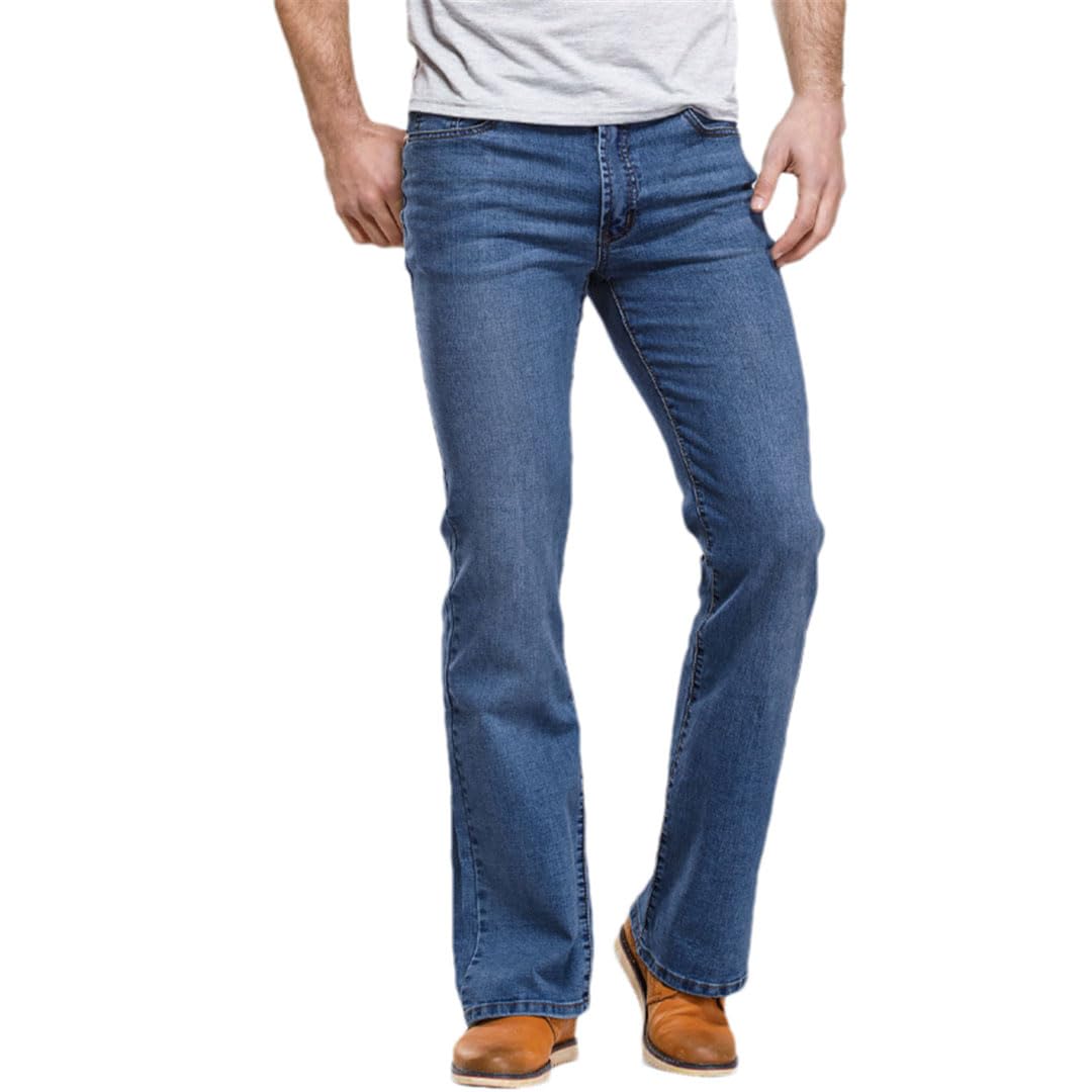 Vogrtcc Mens Jeans Flared Stretch Pants