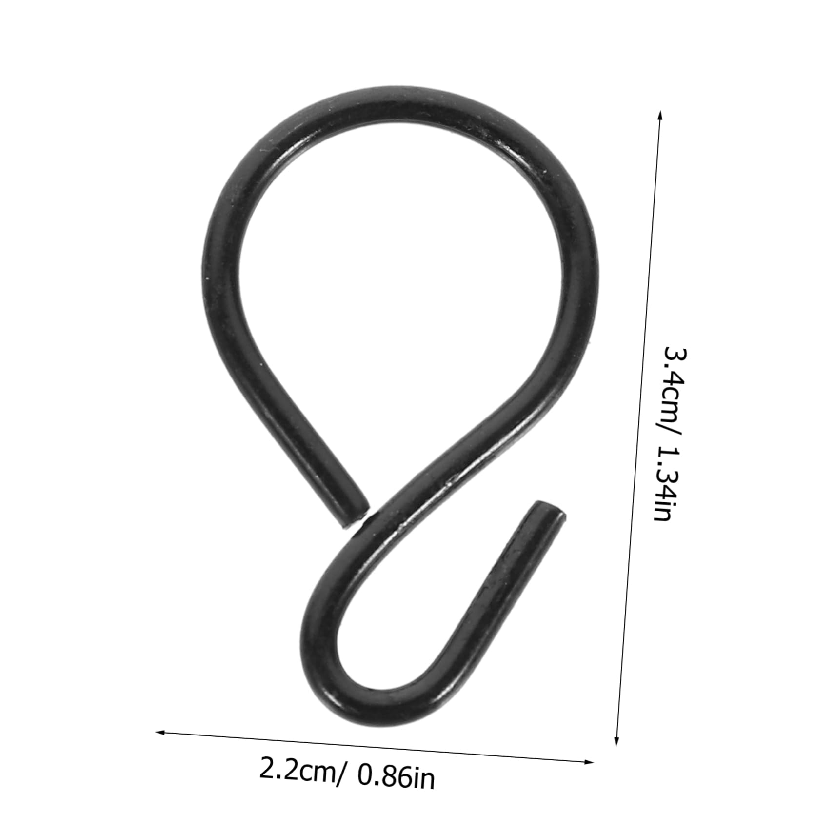 VILLFUL 6pcs Black Hook Iron Hook Kitchen s Hanger Small Hooks S Hangers S Hooks for Cups Heavy Duty s Hooks Hanging Pots Hooks Plant Stand Hanger S Hooks for Hanging Clothes