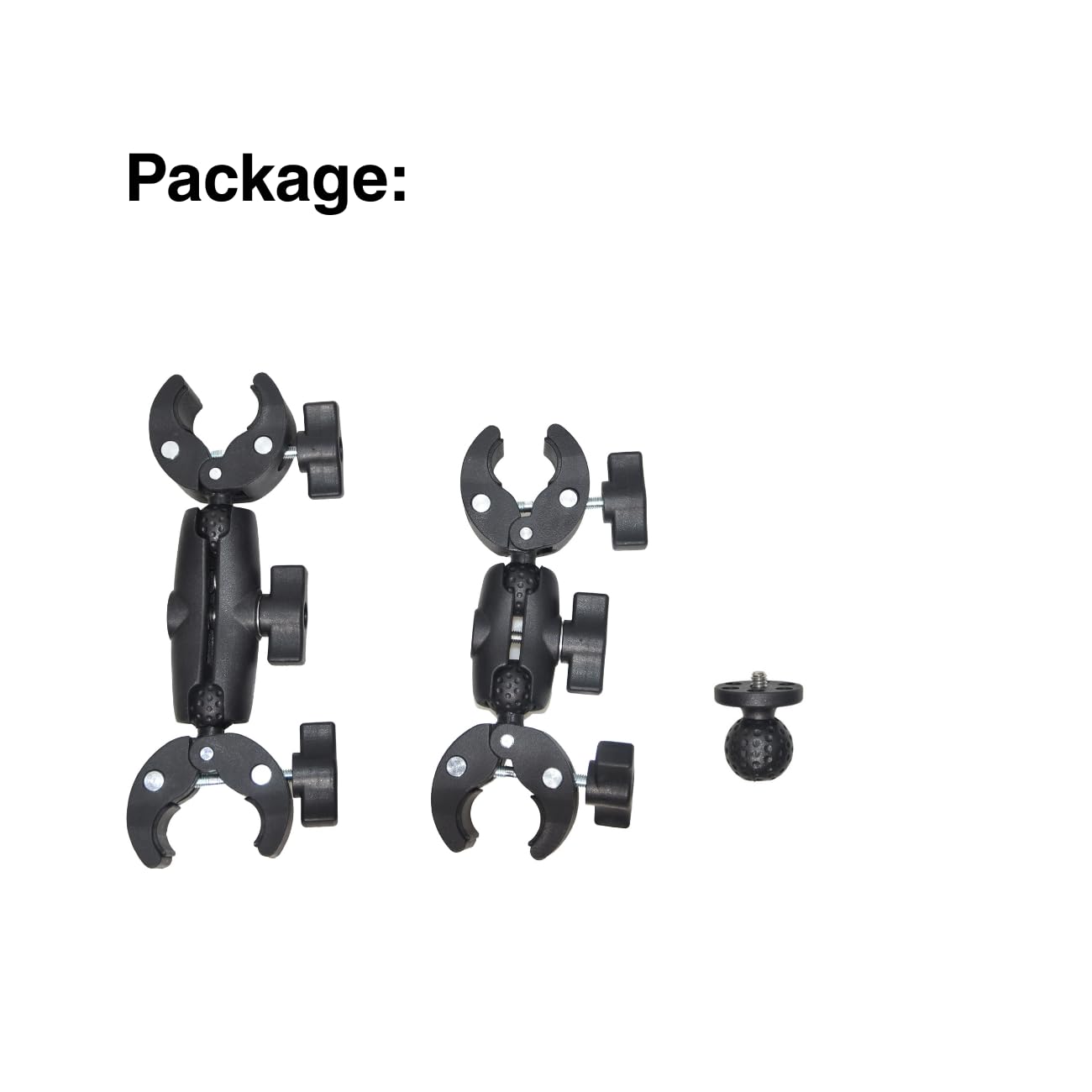 Kamera sportowa na motocykl do Insta360 X5/X3/X2/Ace, GoPro Hero 13, Hero 12, Hero 11/10, obrót o 360 stopni, podwójny zacisk, materiał aluminiowy, podwójna stabilność