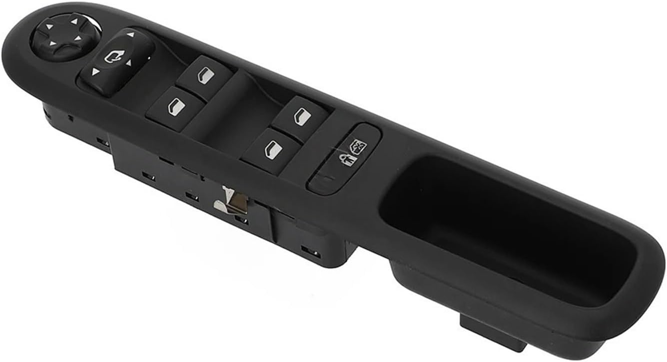 Master Power Window Switch Left Front Door Lifter Switch Compatible with Peugeot 3008 5008 Hatchback Wagon Electric Fold 96650621ZD